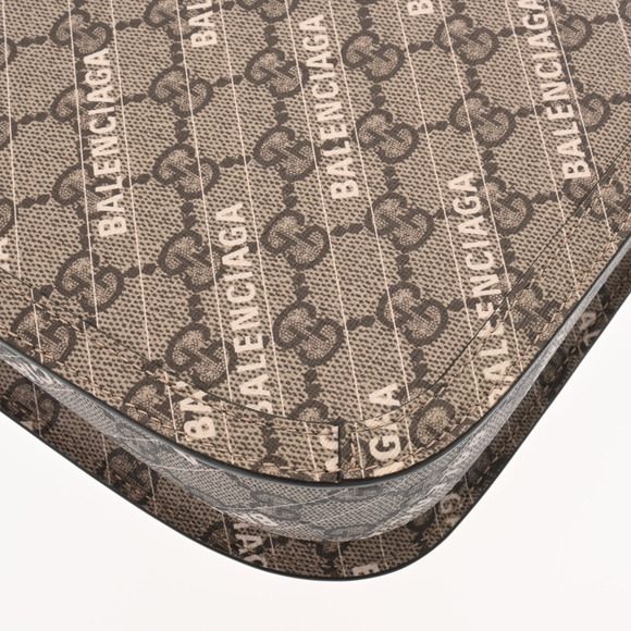 Gucci Horsebit BALENCIAGA Beige GG Supreme Leather Shoulder Bag - Picture 9 of 9